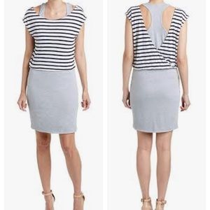 Splendid Venice stripe double layer dress